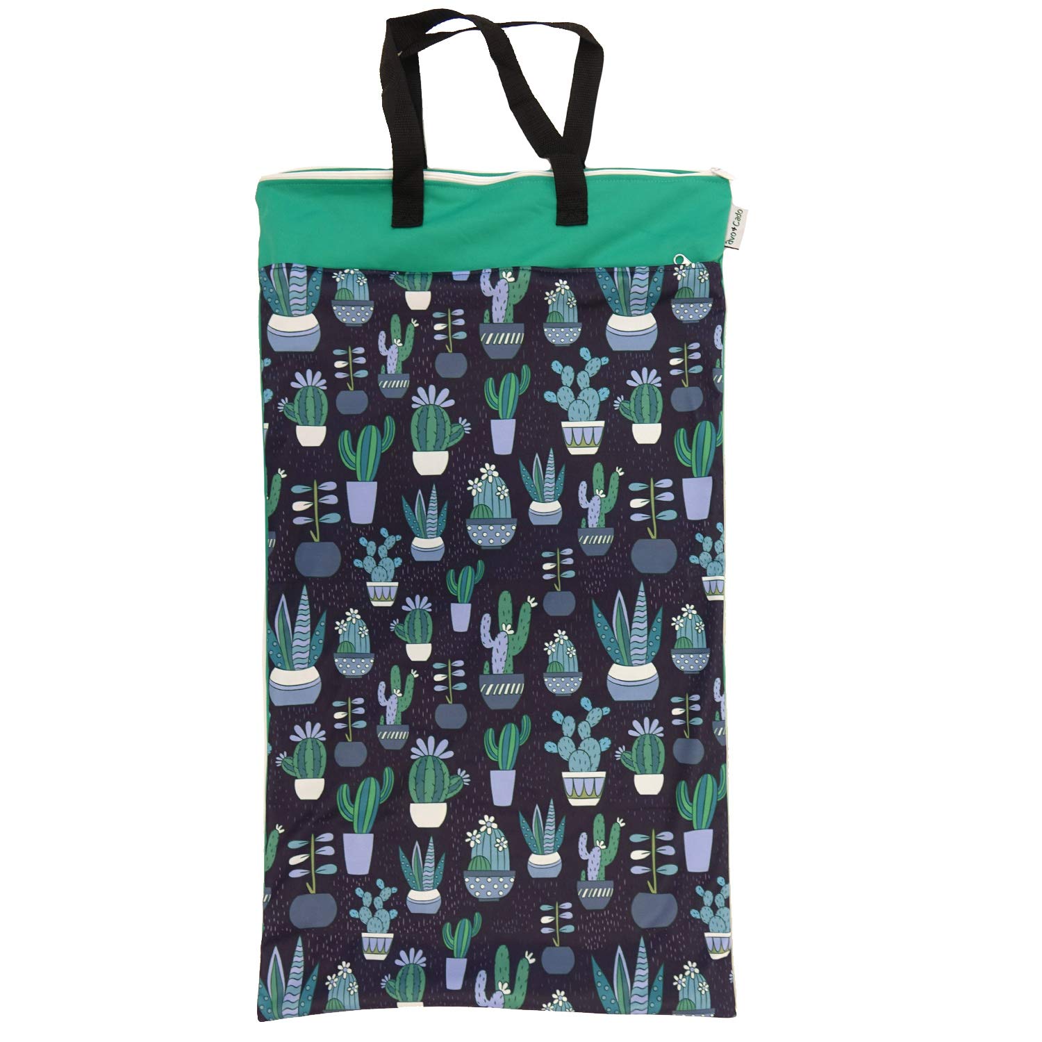 Avo&Cado Nasstasche Duo (XL) mit Trockenfach (Kaktus/grün)