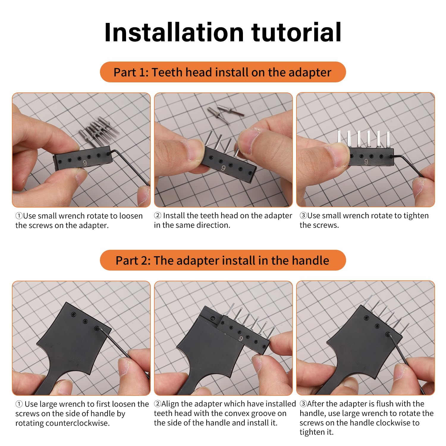 WUTA Perforatrice rimovibile per cuoio, versatile e versatile, set di strumenti per cuoio, punzone per cuoio, punzone per cuoio, punzone per cuoio, punzone per lavori fai da te (set da 3,38 mm + 3,85