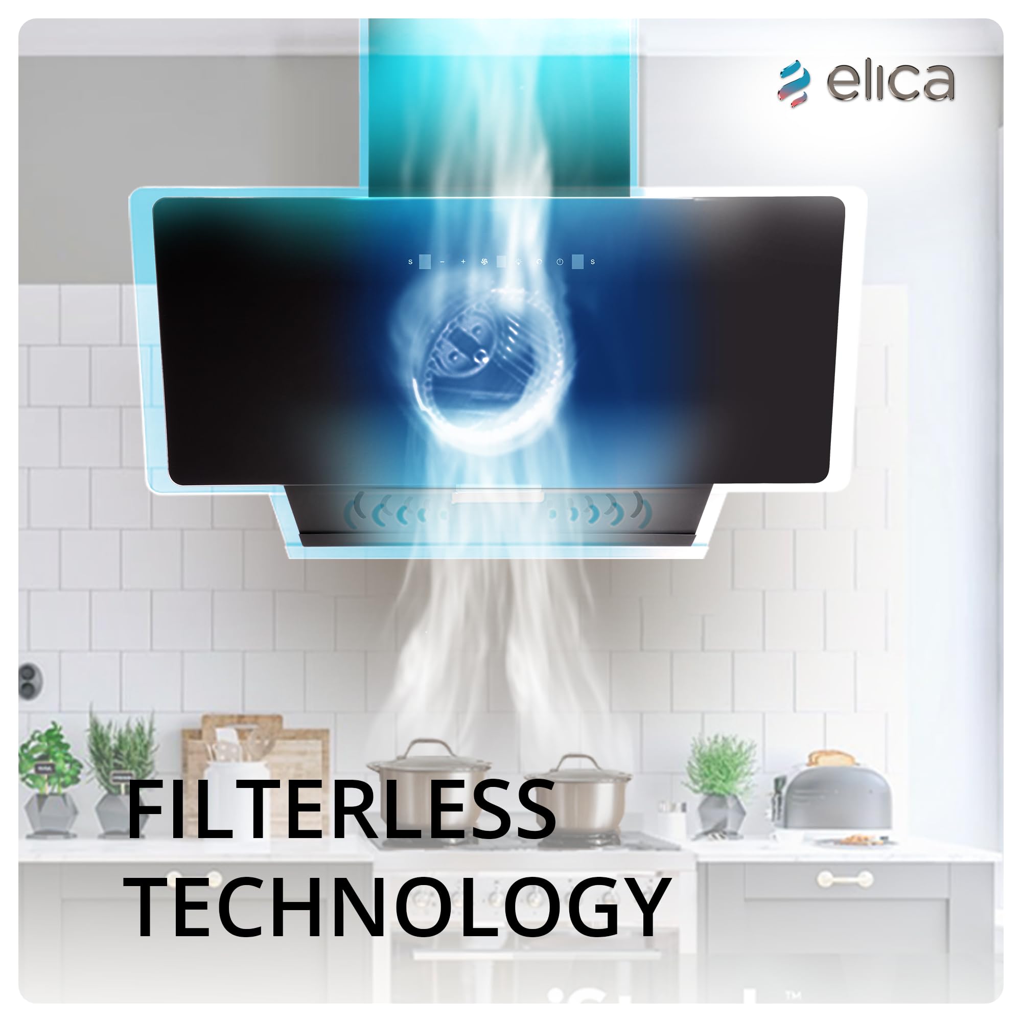 Elica KITTY Chimney - Powerful & Filterless -4