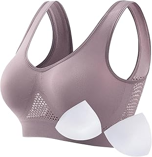 Sports Bras for Women High Support Full Coverage Anti Sagging Bra Plus Size Wireless Comfort Yoga Gym Lift up Air Bra