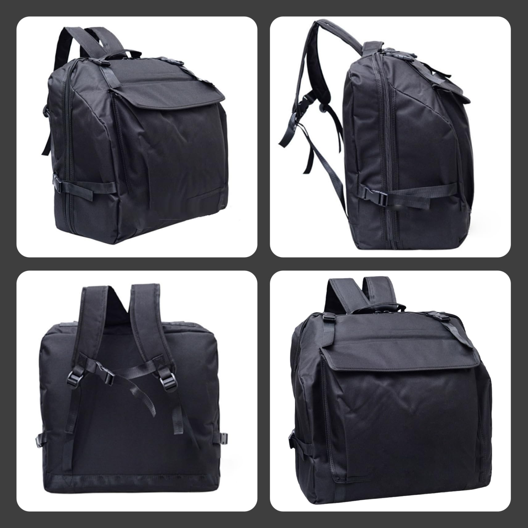 Sac accordéon, Sac de Concert de Basse, étui d'accordéon à Piano rembourré épais avec Bretelles réglables, à Dos imperméable en Tissu Oxford pour 60 Bars