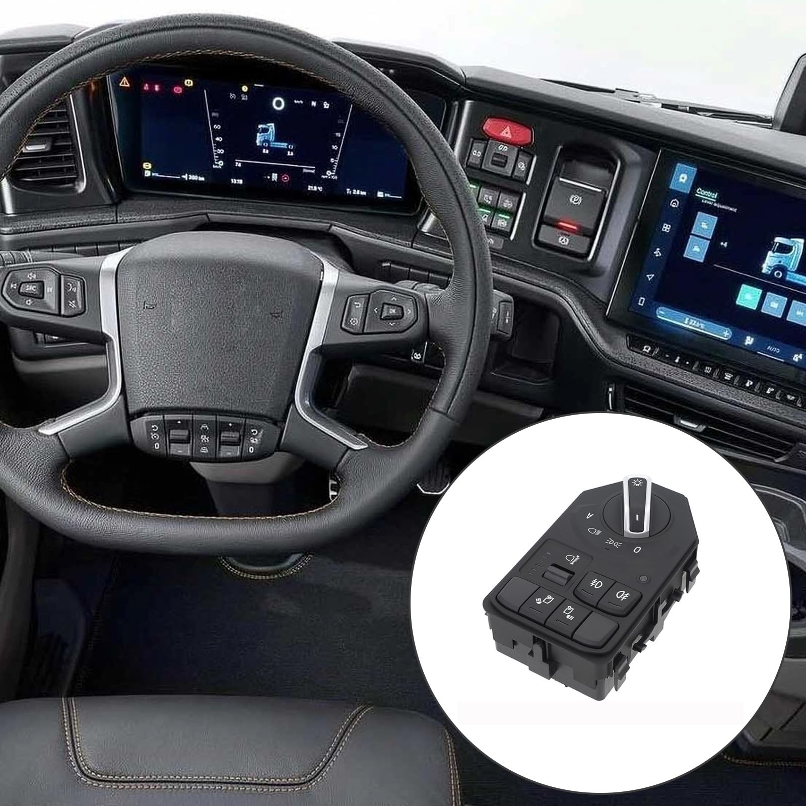 Interruttore dimmer per fari Duty con design anti-shock