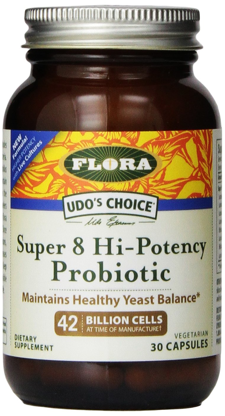 Flora Udo's Choice Super 8 Hi Potency Probiotic, 30 Count