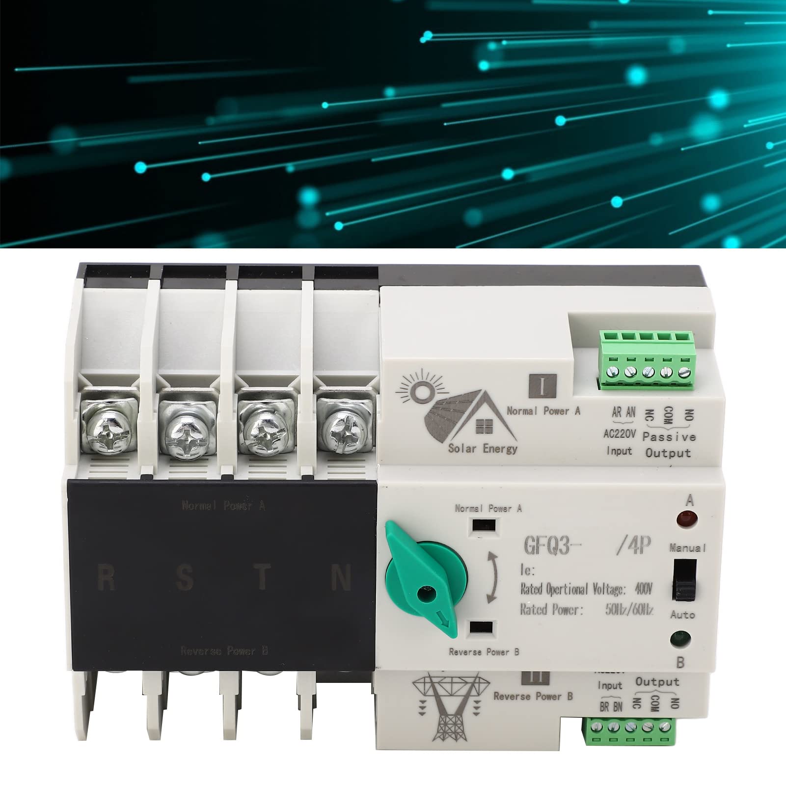 Commutatore Automatico di Trasferimento 4P AC400V, 50/60Hz,