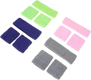 Conjunto De Muñequeras para Diademas 4 Unidades Fabricadas En Látex Cómodas para Hombre y Mujer Adecuado para Deportes