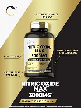 Carlyle Nitric Oxide Supplement 3000mg | 120 Capsules
