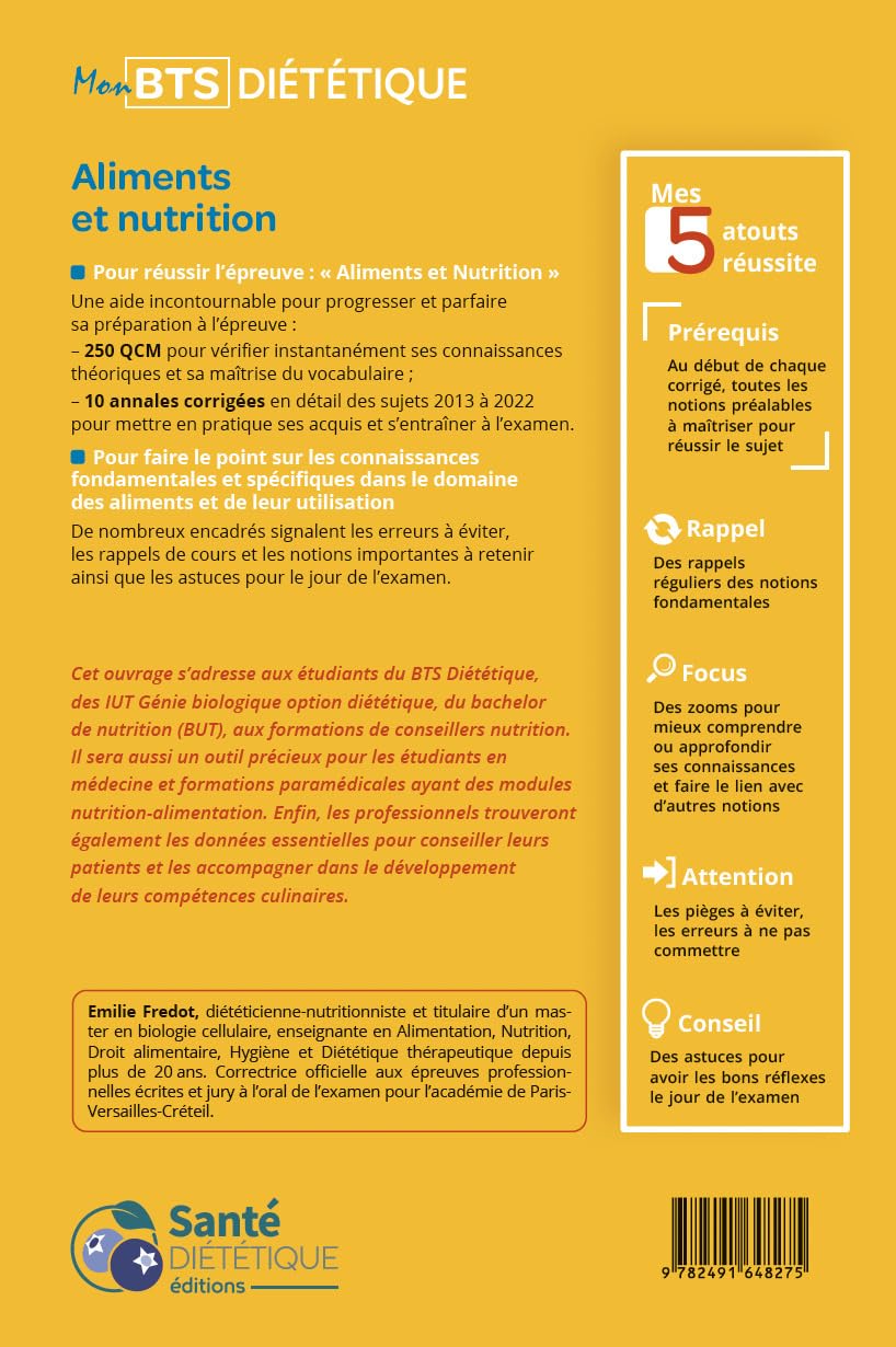 Aliments et nutrition: Exercices et annales. Nouveaux sujets corrigés