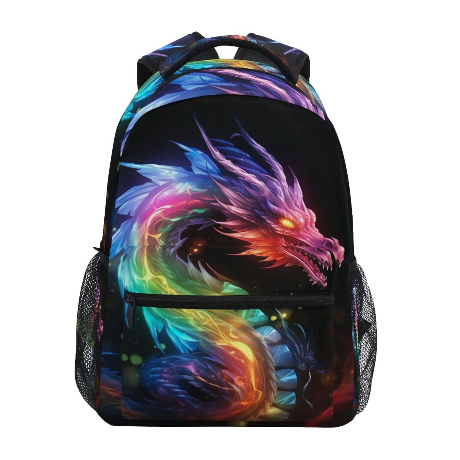 UMIRIKO Color Flame Dragon Backpack for Boys Girls Elementary School Bookbag Back Pack 202A0540