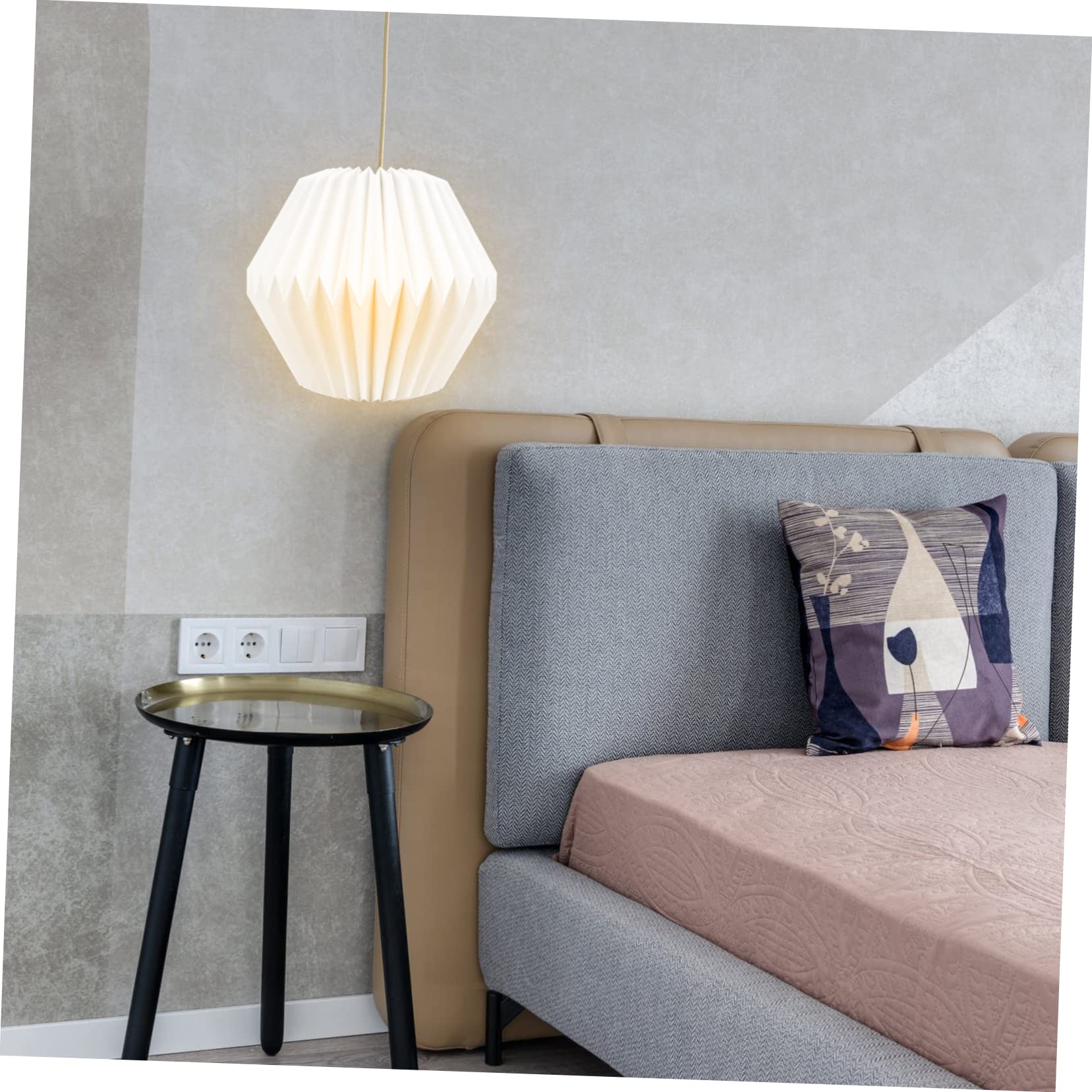 Mikikit 2pezzi Lampadario Sospeso Nordic Style Con Paralume Geometrico Decorazione Per Hotel Bar e Ambienti Moderni Design Elegante e Semplice