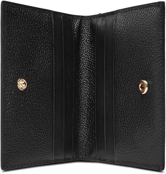 Calvin Klein min monogram 6cc flap cardcase Kadın Cüzdan Black 7 CM