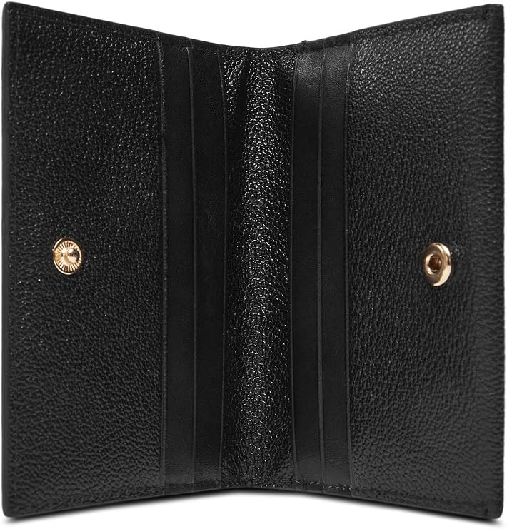 Calvin Klein min monogram 6cc flap cardcase Kadın Cüzdan Black 7 CM