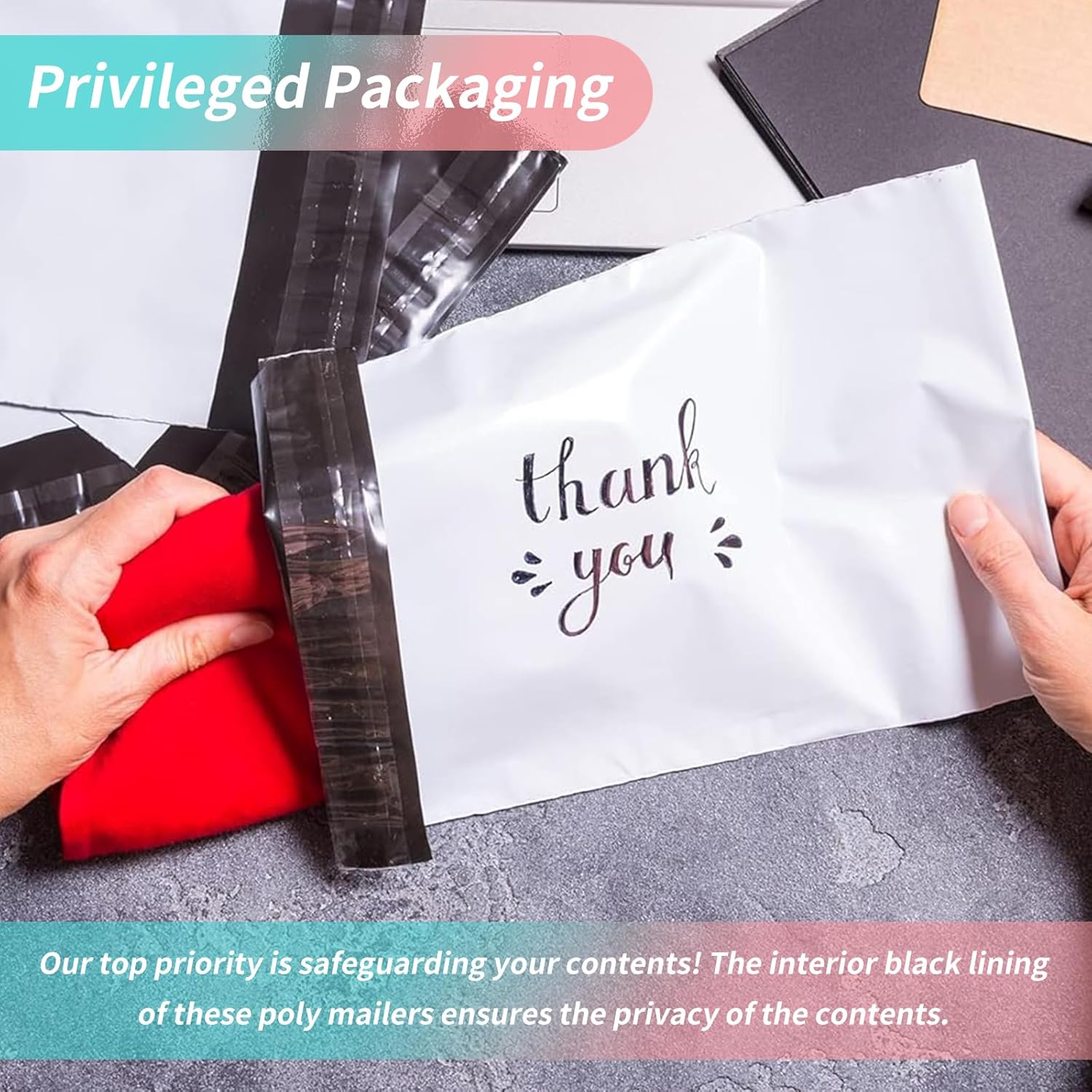 10 x 13" Poly Mailers Shipping Mailing Envelopes Bags, Envelopes Shipping Bags Self Sealing(500 Packs)