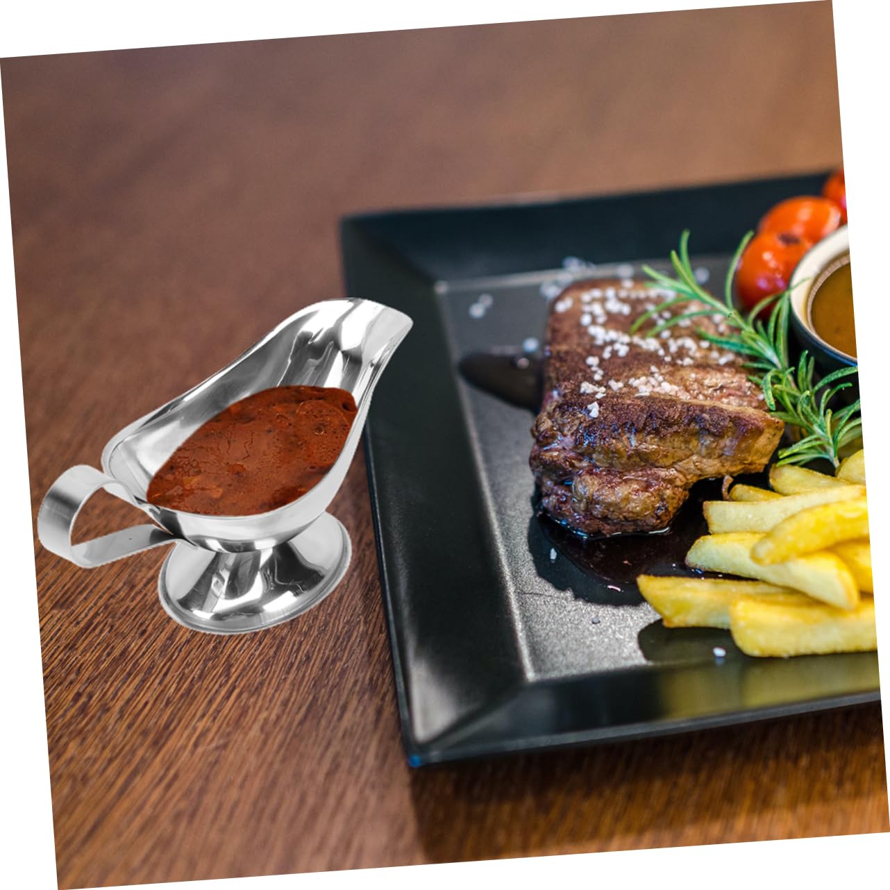 COLLBATH 2pcs Steak Sauce Boat Coffee Dispenser Kitchen Water Pot Coffee Bar Supplies Sauce Pitcher Flavored Creamer Coffee Stainless Steel Jug Creamer Container Maple Syrup Dispenser