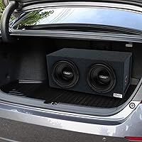 Vista 6 de Bbox - Caja de subwoofer doble sellada de 12 pulgadas, cajas y carcasas de subwoofer para automóvil con doble sellado sintonizado para audio