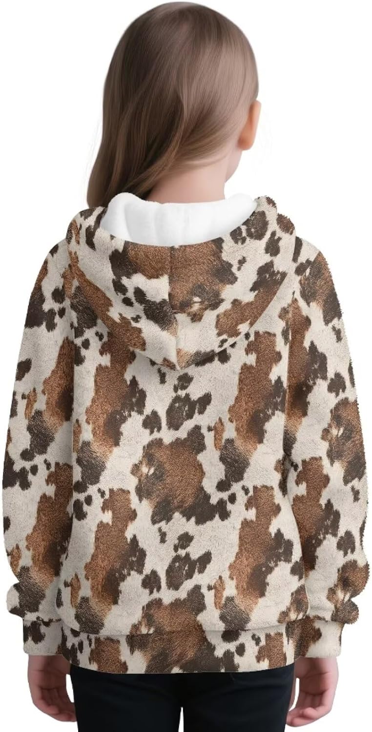 Upetstory Half Zip Hoodies for Girls Toddler Kids Warm Sweatshirt - Image 2