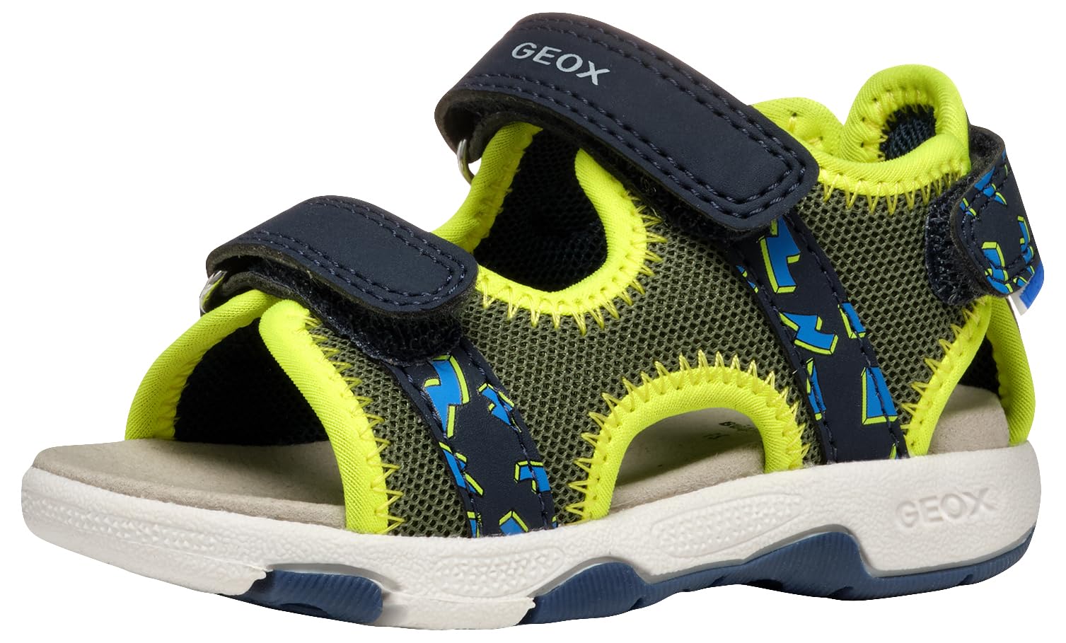 Geox Bébé garçon B Sandal Multy Boy A, Pistachio/Navy, 22 EU