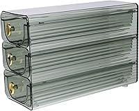 Vista 1 de POPETPOP Convenient Food Grade Egg Organizer for Refrigerator Rolling Egg Dispenser Durable Egg Storage Container Capacity Kitchen Supply Easy to