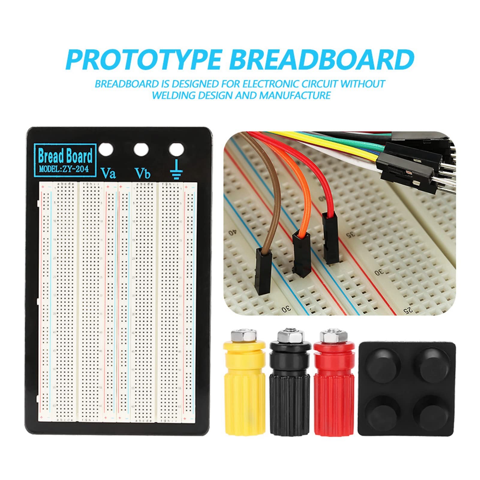 Sperimentazione Solderless Breadboard 1660 Punti Holes Plug-in Test breadboard Test del circuito di saldatura