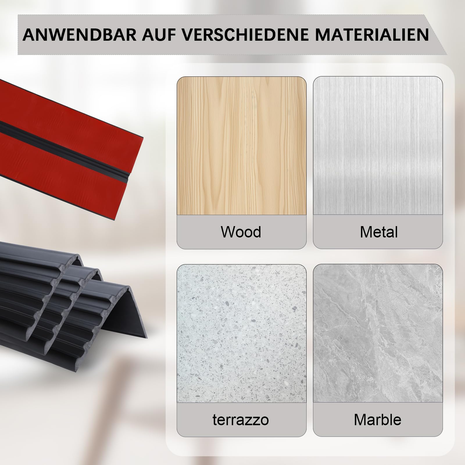 Treppenkantenprofil Selbstklebend, 10m Treppenkanten Antirutsch Treppenkantenschutz Rutschfeste Treppenstufe für Außen und Innenbereich, Schwarz