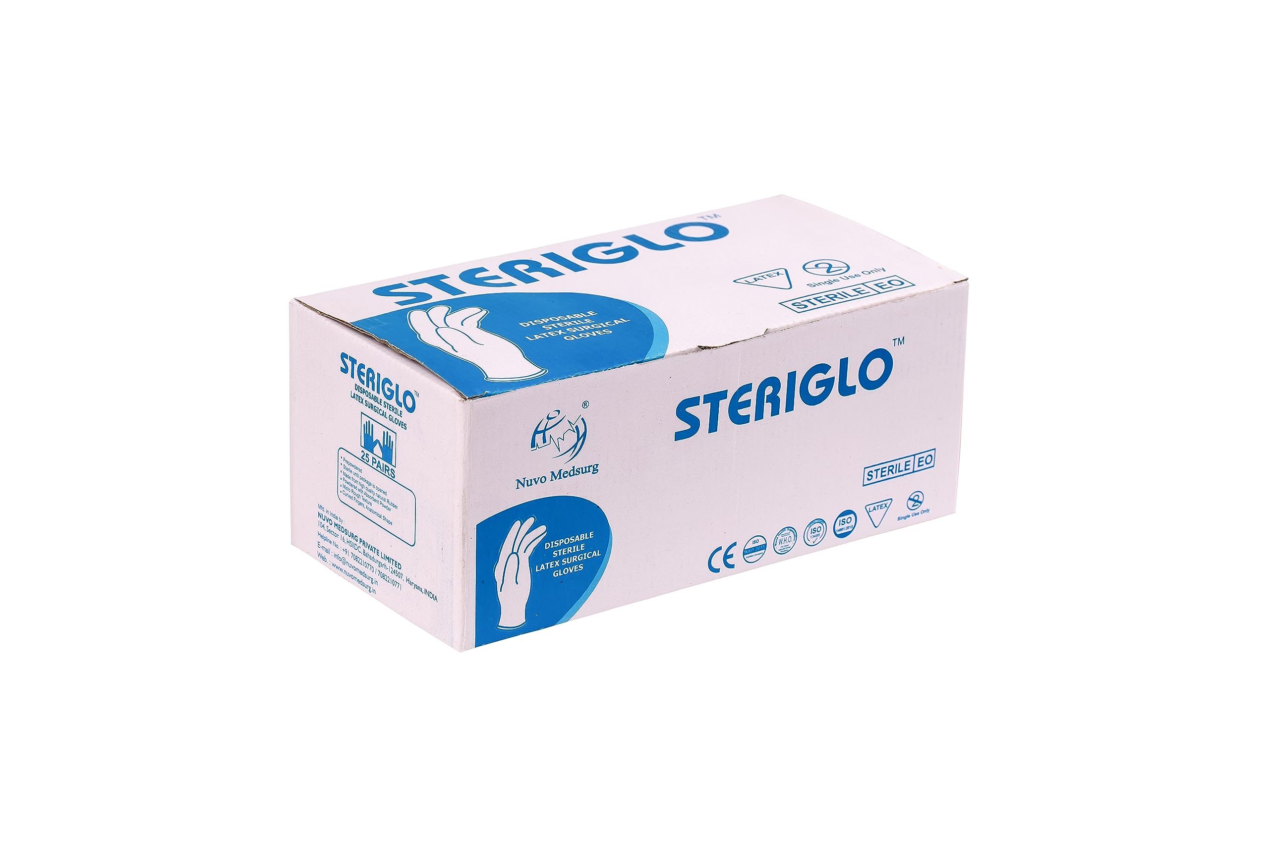 NUVO MEDSURG- Disposable Sterile Surgical Gloves Box Of 25 Pair (8) (B088LYNDHM) Amazon Price History, Amazon Price Tracker