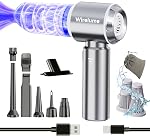Handheld Vacuum Cleaner Cordless Powerful 22000Pa Strong Cyclonic Suction Blowing Hand Held Vacuum Cordless Mini Car Vacuum Portable Rechargeable Lightweight for Pet Hair Vehicle Home Office