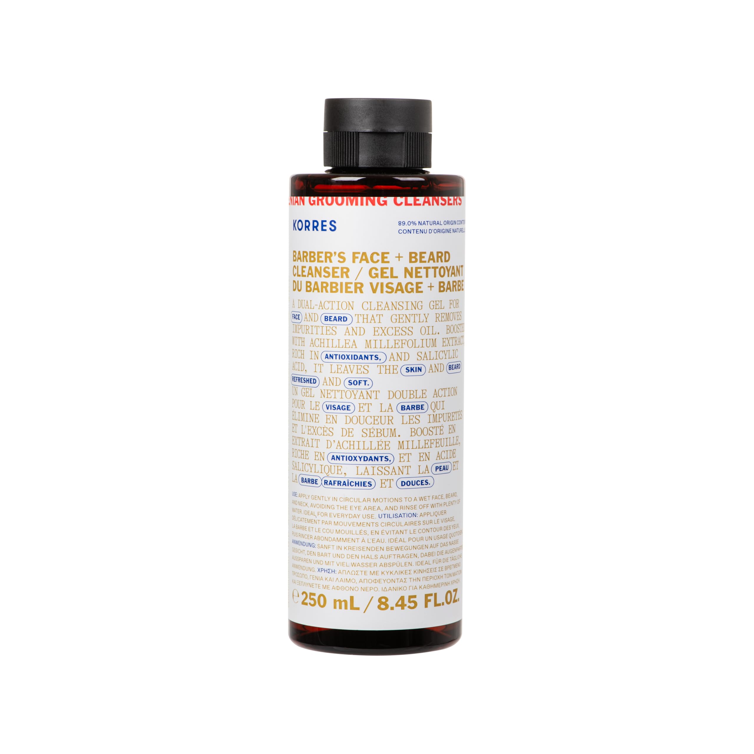 ATHENIAN GROOMING Cleansing Gel for Face and Beard Deep Cleansing, Moisturising & Soothing