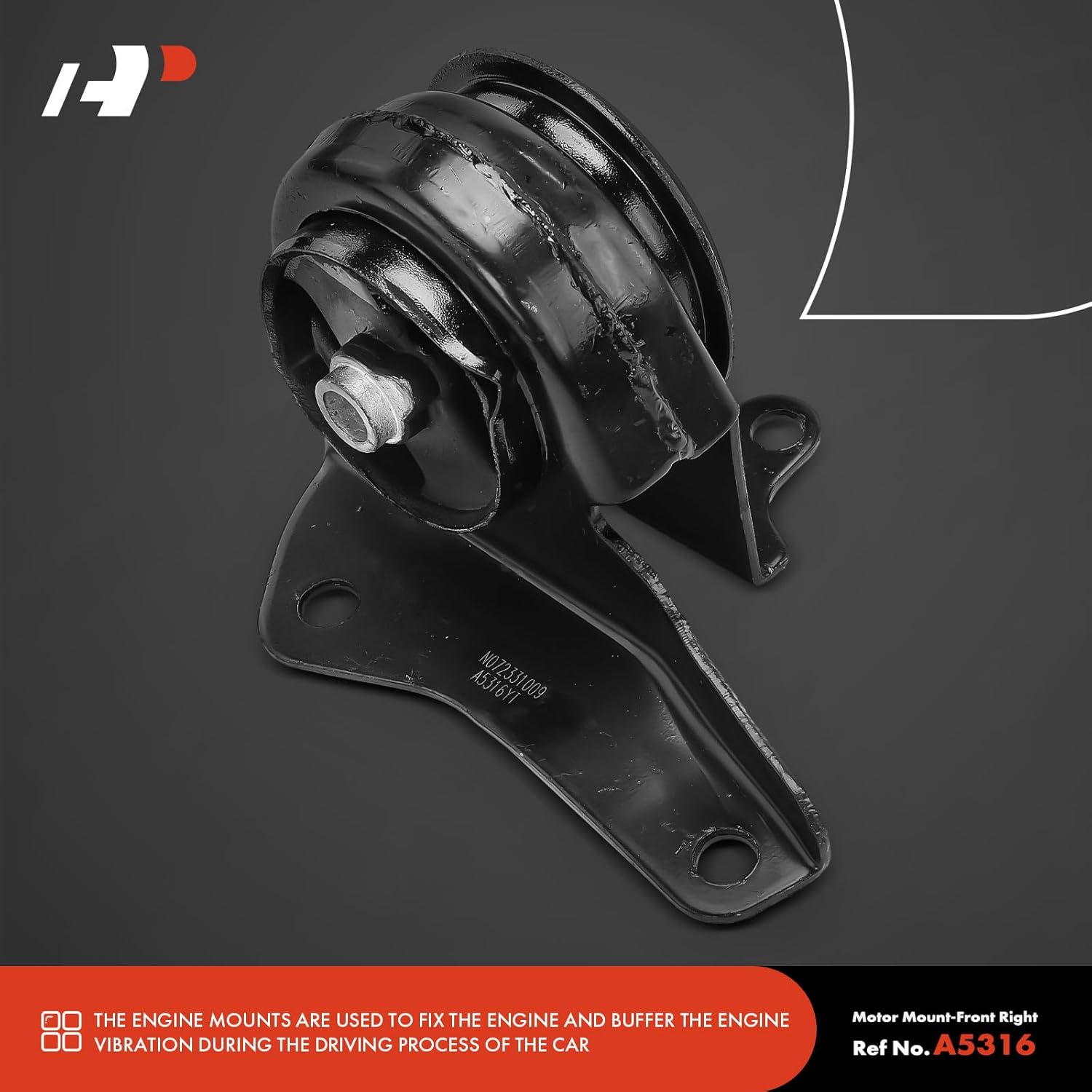 A-Premium 3PCS Engine Motor Mount and Transmission Mount Kit Compatible with Chevrolet S10 1995-2003 & GMC Sonoma1995-2003 & Isuzu Hombre 1998-2000, 2.2L, Automatic Transmission Only