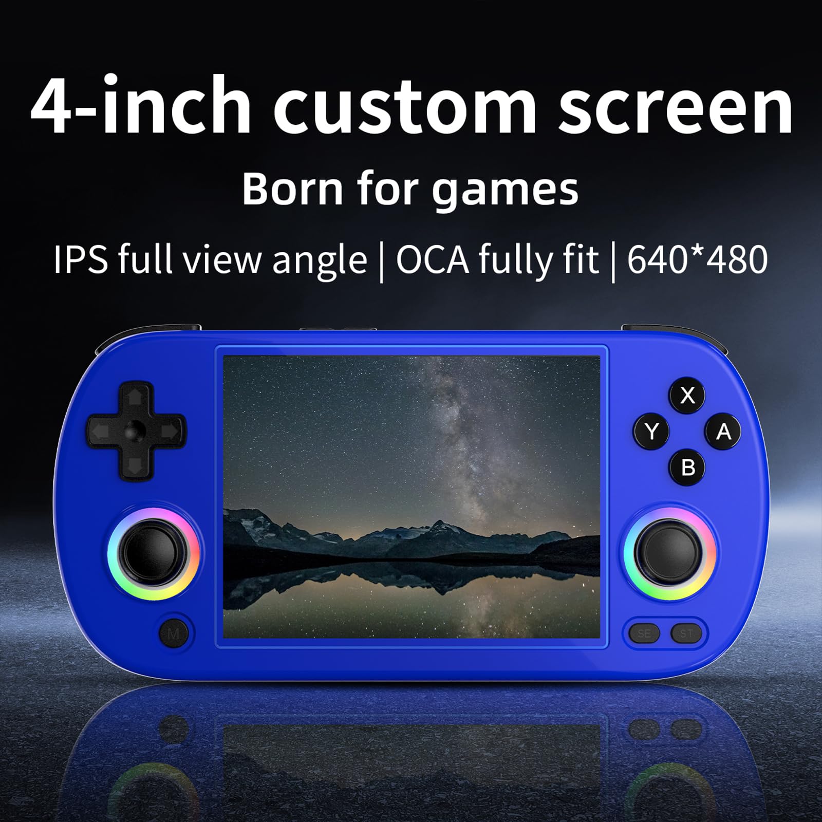 RG40XX H Console Rétro Portable 4" IPS HDMI – 5000+ Jeux Classiques, 64Go, Bluetooth WiFi 5G, Sortie TV (Noir)