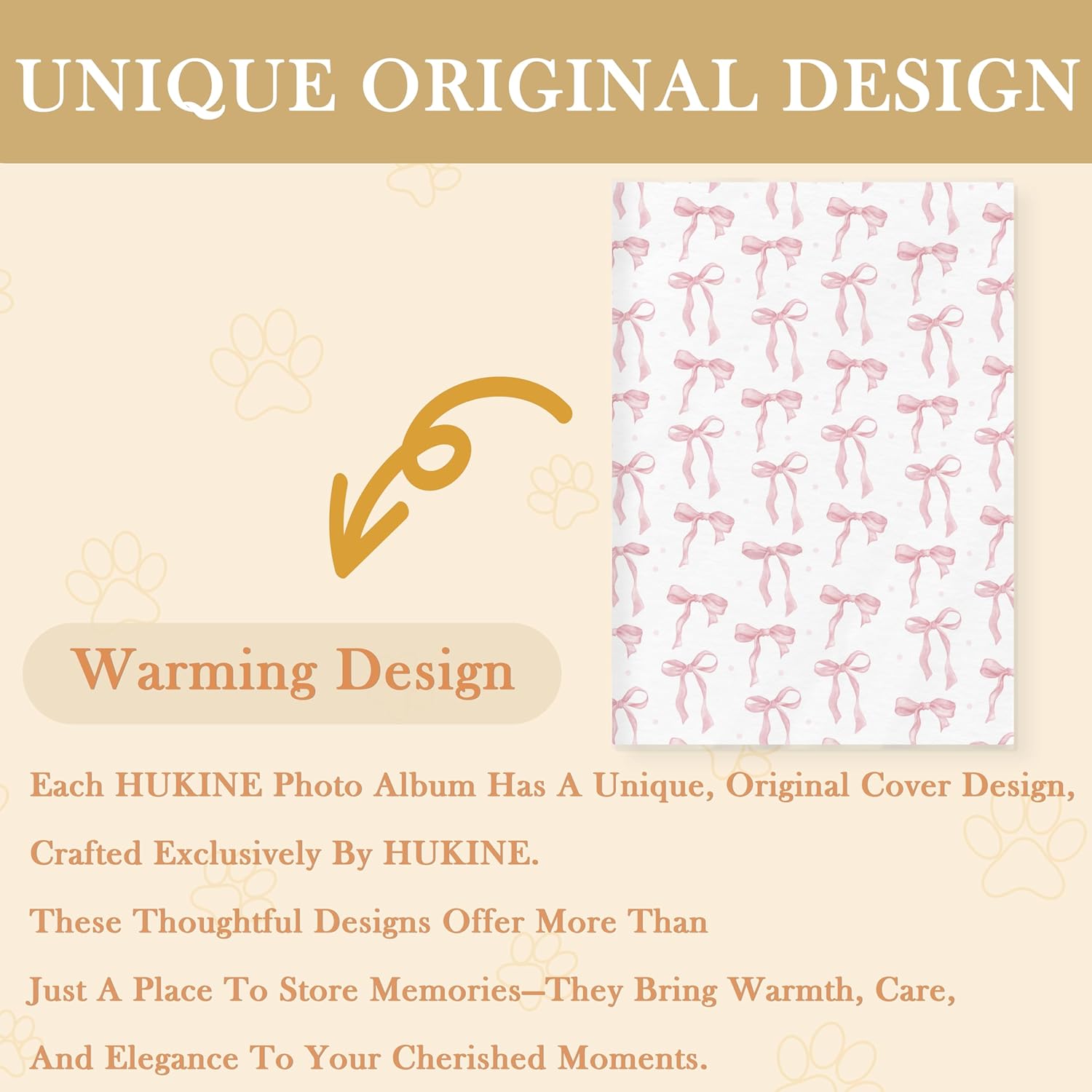 Coquette Pink Bow Photo Album 4x6, Aesthetic Preppy Girly Small Photo Album Memory Book Keepsake with 18 Pockets Hold 36 Pictures for Family Baby Graduation Wedding Anniversary Travel Vacation - Image 4