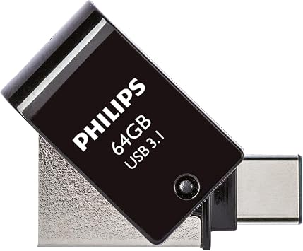 Philips 64GB OTG Dual Drive Type-C and USB Flash Memory