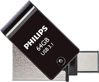 Philips 64GB OTG Dual Drive Type-C ve USB Flash Bellek