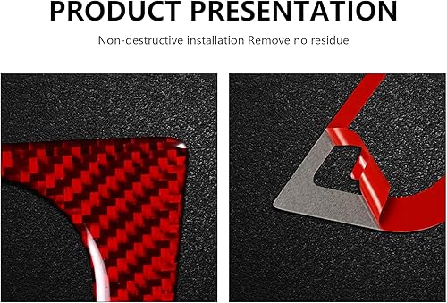 Miniatura 5 de Adhesivo para panel de cambio de marchas, accesorios de fibra de carbono para Ford Mustang 2015 2016 2017 2018 2019 2020 2021 2022 2023