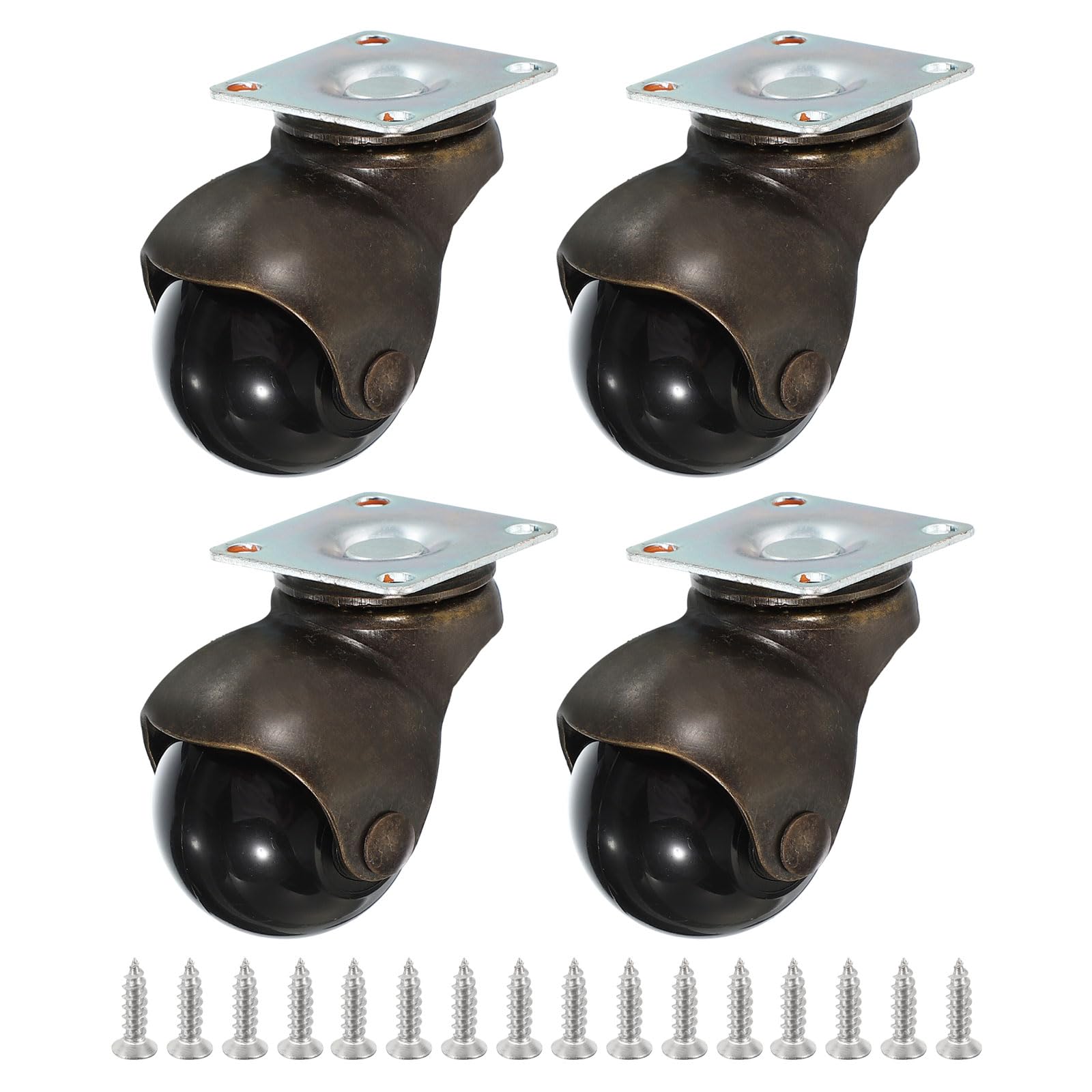 PATIKIL 2 Inch Ball Caster Wheels - 8 Pack -16 PATIKIL 2 Inch Ball Caster Wheels - 8 Pack -16