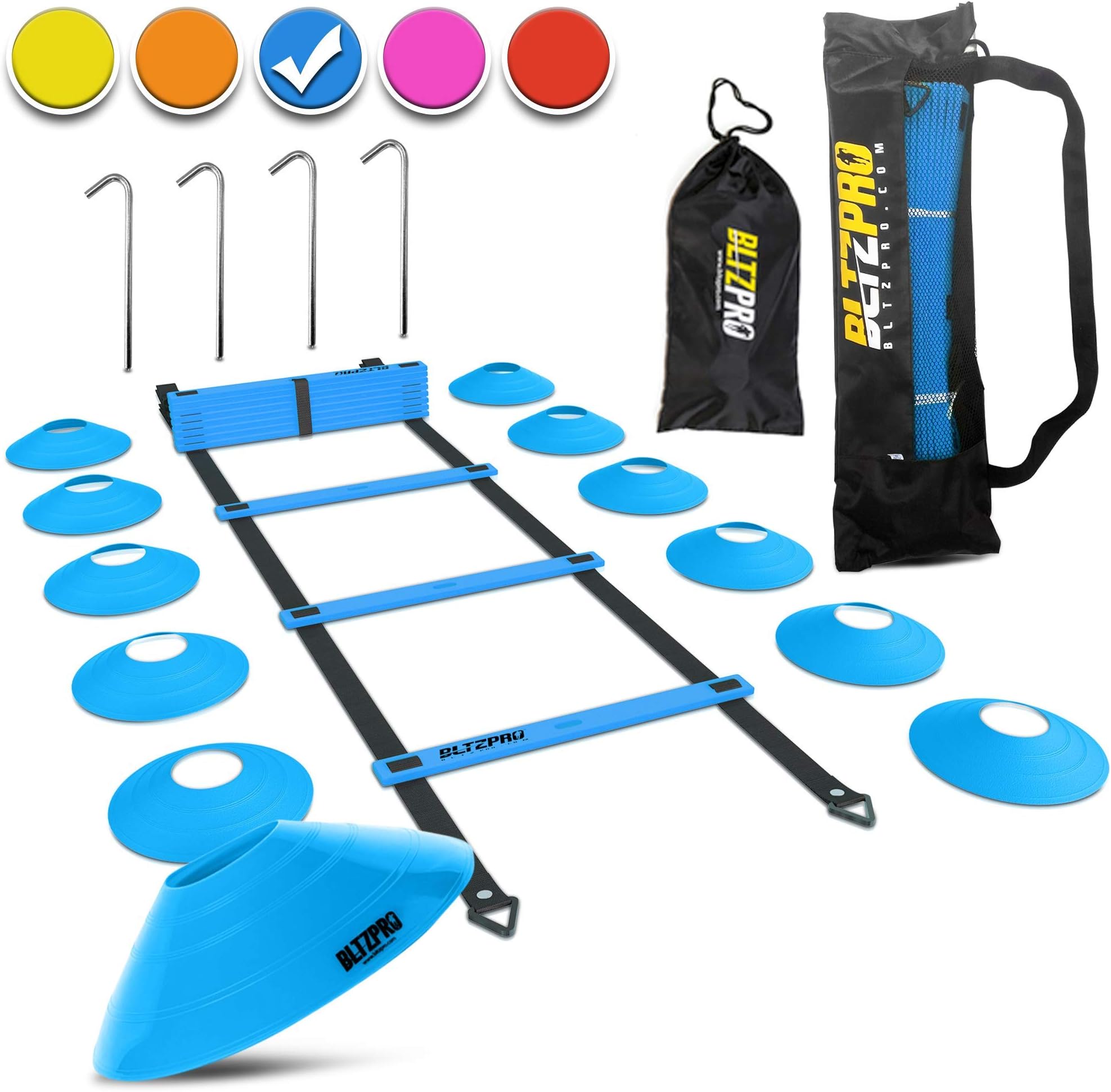 workout ladder and cones