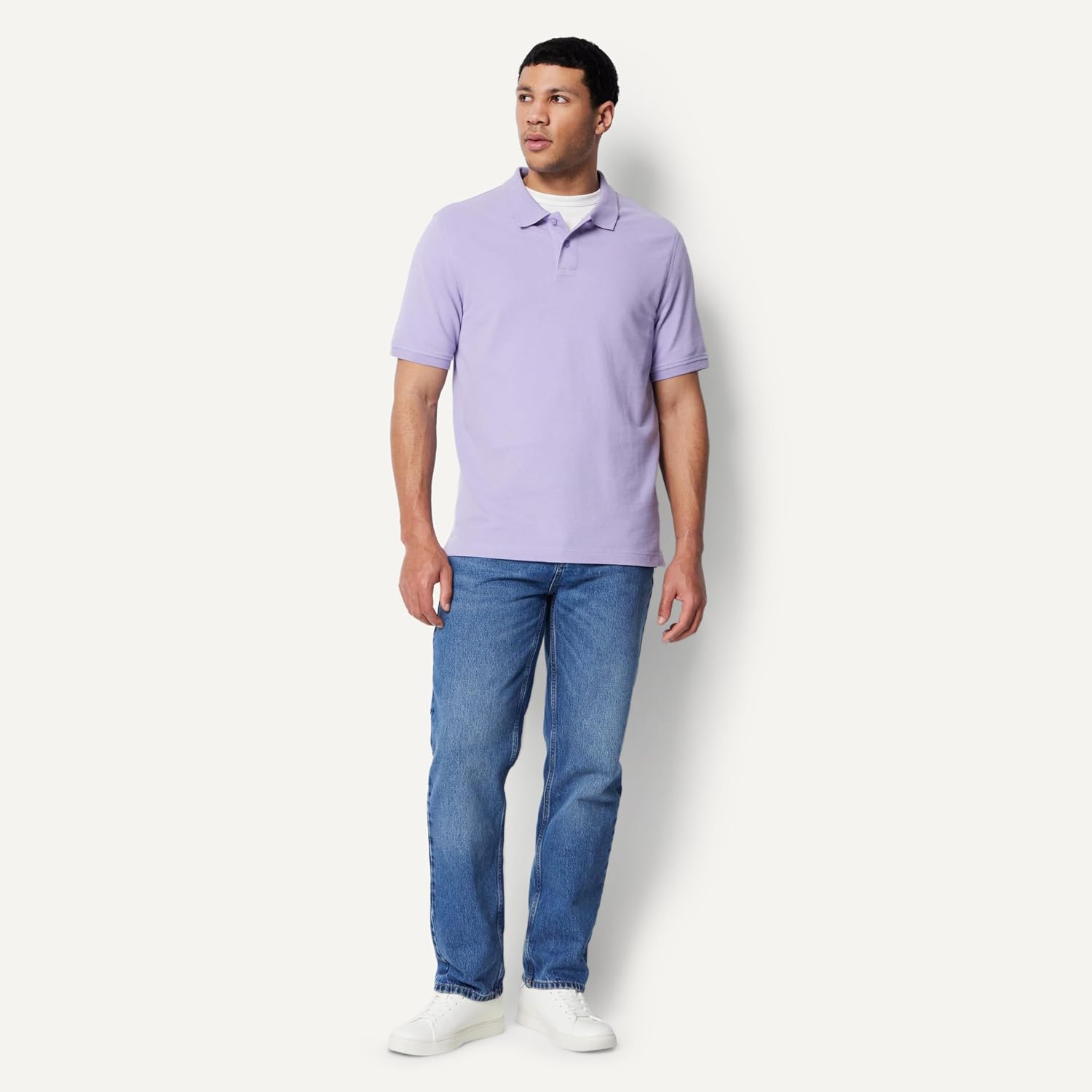 Amazon Essentials Men's Regular-Fit Short Sleeve Cotton Pique Polo Shirt (Available in Big & Tall) image 5