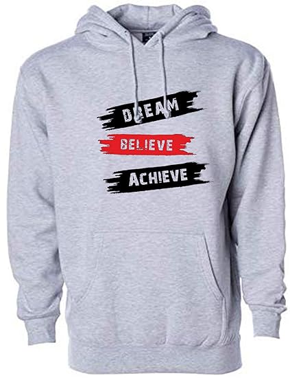 Unisex-Adult Cotton Hooded Neck ColorDBA Printed Hoodie (ColorDBA Hoodie Milange Grey-2XL_Milange Grey_2XL)