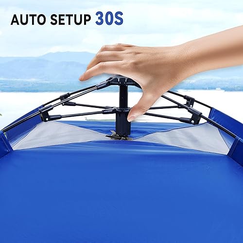 Miniatura 3 de Tiendas de campaña para 1234 personas, impermeables y resistentes al viento, tienda de campaña familiar, tienda de campaña ligera y portátil para