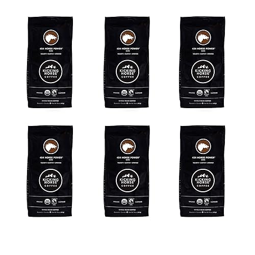 Miniatura 8 de Kicking Horse Coffee, 454 Horse Power, tostado oscuro, grano entero, 10 onzas, certificado orgánico, comercio justo, kosher