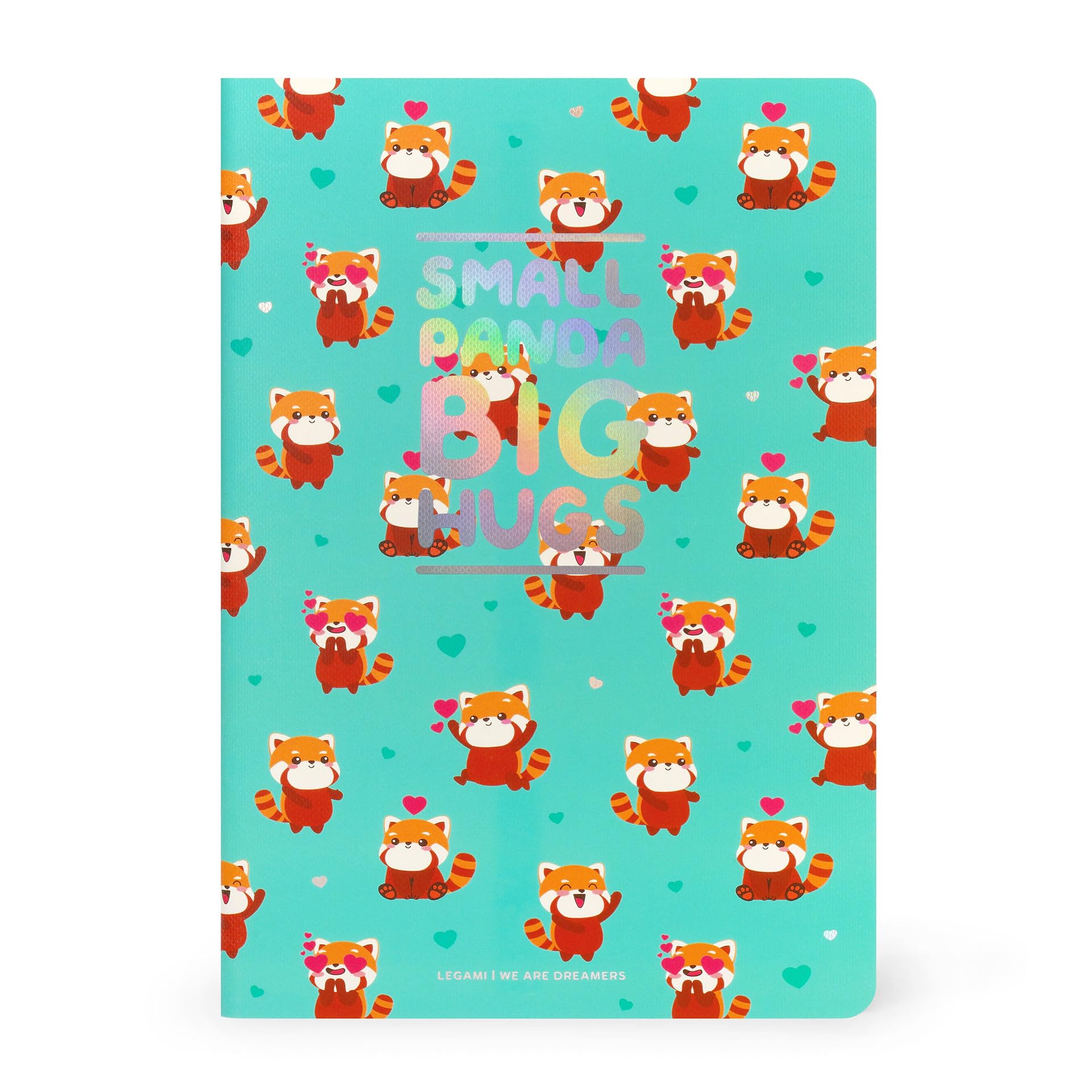 LEGAMI - Red Panda A5 Ruled Notebook - 14.2 x 21 cm - FSC Certified Paper