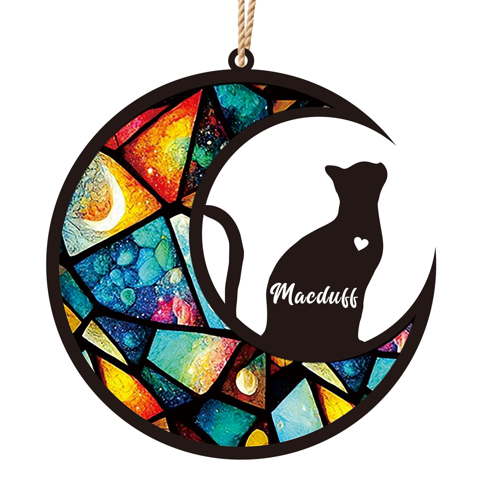 Personalized Cat Memorial Gifts, Personalized Window Decor with Cat's Name, Customized Gifts for Cat Lovers, Pet Remembrance Gift, Sympathy Gift for Loss of a Pet, Loss of Cat Sympathy Gift