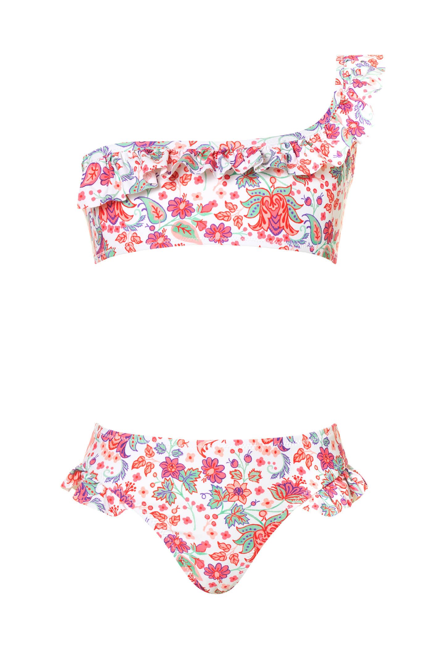 goldenpoint Bikini de un solo hombro Dreamy Bloom para niña