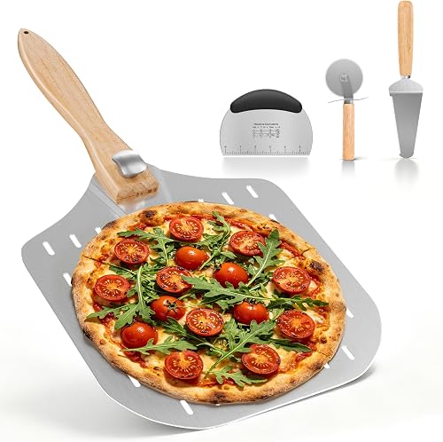 Lot de 4 ustensiles de four à pizza 