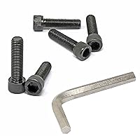 Vista 141 de iexcell Juego de 50 tornillos M4 x 20/25/30/35/40 de acero de aleación de grado 12.9, acabado de óxido negro