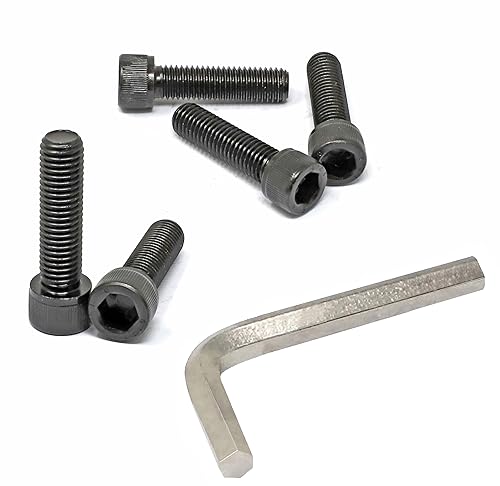 Miniatura 136 de iexcell 720 piezas de acero de aleación M4 x 6/8/10/12/16/20/25/30/35/40/45/50 de grado 12.9, tornillos de cabeza hexagonal, tornillos, arandelas