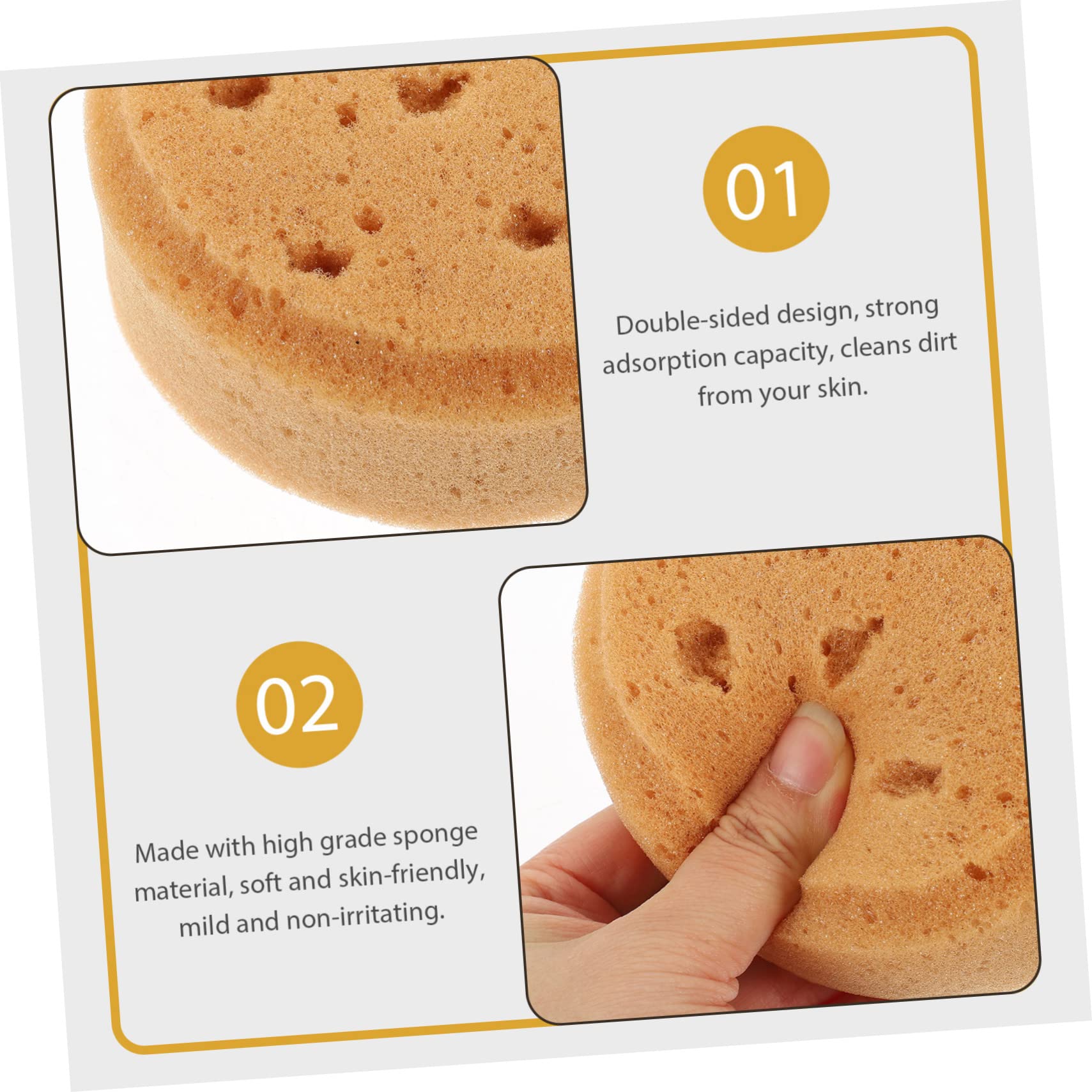 Angoily 5 Sets Körperschwamm Mit Starker Absorption Natürlicher Luffa Zum Peeling-badeschwamm Für Frauen Jungen Und Mädchen 4 Stück * 5