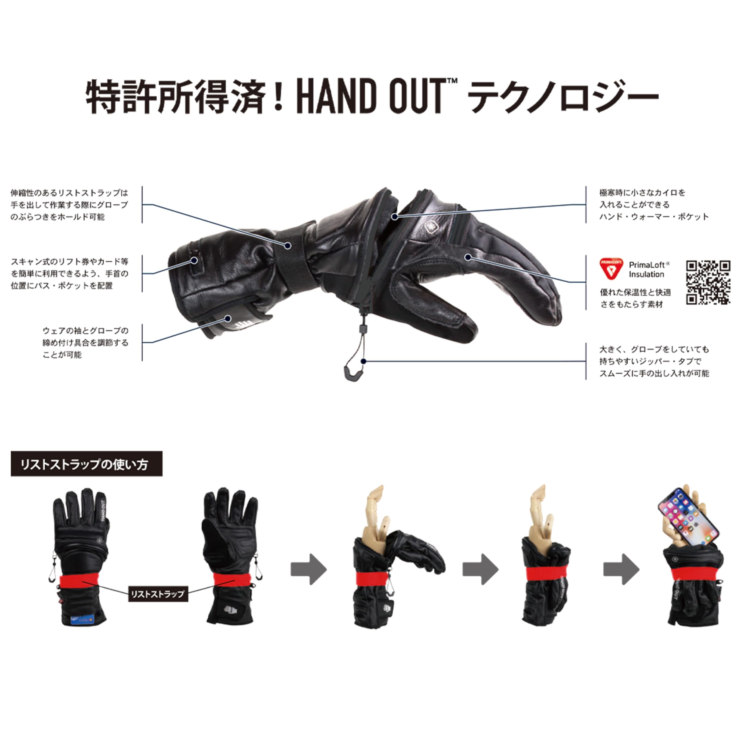 Amazon | 24-25 DEATHGRIP GLOVE WEREWOLF MITTS LONG CUT XS BLACK