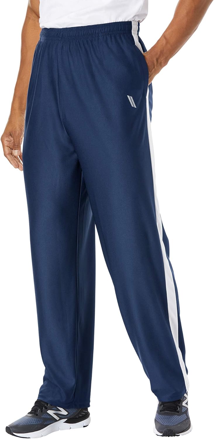 KingSize Men's Big & Tall Performance Mesh Side Panel Pants