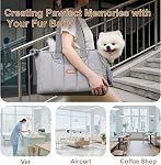 Porte-pourpres pour petits chiens Chats Lapins Jusqu'à 15lbs, Transporteurs d'écharpe légère avec bande transversale, porte-bagage souple côté chiot portable pour Vet, Hiking, Travel, Airline Approuvé