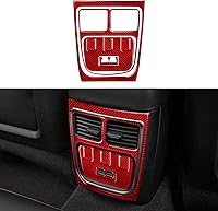 Vista 14 de Para 2011 2012 2013 2014 Dodge Charger Accesorios Consola central Aire Acondicionado Interruptor de Volumen Panel de Fibra de Carbono Pegatina