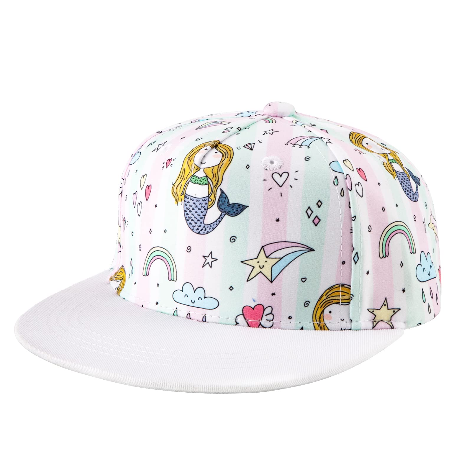 Berkelen Gorra de Béisbol para Niños Niñas Sombrero de Algodón para el Sol Ajustables Gorros para Niños para Deporte Vacaciones Playa